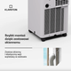 Klarstein Aero Ring 7K Smart мобильный кондиционер 3 в 1 с голосовым управлением, 7000 BTU, для помещения - изображение 4