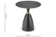 Стіл кавовий 50*50 см Noemi, Etna top black base - зображення 10