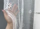 Тюль сетка высотой 1,6м., коллекции "Juli". Цвет белый со светло-коричневым. Код 1721т - изображение 3