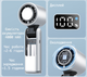 Вентилятор ручной с аккумулятором и дисплеем OG Handheld Fan K801 (с охлаждением) Белый (K801-WS) - изображение 2