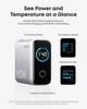 Сетевое зарядное устройство Anker Laptop GaN Charger Silver, 140W 3xUSB-C 1xUSB-A Display (B2697G41) + кабель USB Type-C - изображение 3