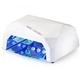 Лампа для манікюру гібридна ультрафіолетова CCFL + LED УФ 36W Quick Nail Lamp UKC з таймером, біла (2077) - зображення 2