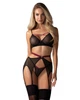 Комплект Obsessive Novenes 3-pcs M/L Прозорий (SX0617) - изображение 1