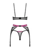 Комплект Obsessive Novenes 3-pcs M/L Прозорий (SX0617) - изображение 5