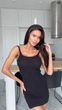 В’язана міні-сукня з відкритою спинкою 1027fr Simply Sexy чорний S - зображення 2