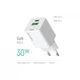 Зарядное устройство ColorWay GaN Mini 30W PD Port PPS USB (Type-C PD + USB QC4.0) white (CW-CHS053PD-WT) (254541) - изображение 7