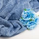 Тканина трикотаж тринитка Мармур фліс, 310 гр/м2, 185 см індиго 5088234 - зображення 3