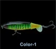 Воблер Topwater Пропбейт приманка 10 cm 13 g вращающийся хвост Color 1 - изображение 1
