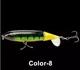 Воблер Topwater Пропбейт приманка 10 cm 13 g вращающийся хвост Color 8 - изображение 1