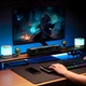 Акустика BASEUS AeQur DS10 Mini Soundbar (battery) BT5.3, AUX, USB, OTA, RGB, 2.5Wx2, 5000mAh, 12h, black - зображення 8