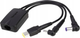 Адаптер живлення для ноутбука Targus ACC1009EUX IEC-C8 - DC F/M 0.12 м Black (ACC1009EUX) - зображення 2