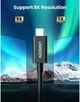 Кабель UGREEN US501 USB-C to USB-C Thunderbolt 4 40Gbps 100W 2 метра (UGR-60621) - изображение 5