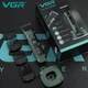 Профессиональная беспроводная машинка для стрижки волос VGR V-696 с зарядной базой - изображение 2