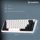 Клавиатура беспроводная GamePro Asgard Valhalla MK210W Pro 65% RGB Wireless/Bluetooth/USB White - изображение 15