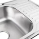 Кухонна мийка Brinex 7848 0,8 мм Micro Decor (BRIN7848MDEC08) - зображення 5
