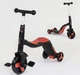 Велосипед дитячий 3в1 JT 28288 (1) Best Scooter, самокат-велобег-велосипед, червоний, світло, 8 мелодій, колеса PU - зображення 1
