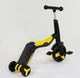 Велосипед дитячий 3в1 JT 10993 (1) Best Scooter, самокат-велобег-велосипед, жовтий, світло, 8 мелодій, колеса PU - зображення 2