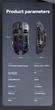 Мышь T-WOLF X3 беспроводная игровая с аккумулятором, PAW 3311, 12000 DPI 2,4G+Bluetooth Black - изображение 5