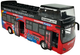 Autobus piętrowy Lean Toys z dźwiękiem i otwieranymi drzwiami 1:32 Czerwony (7323) (5908275998525) - obraz 6