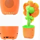 Портативна блютуз колонка Dancing Flower G26 помаранчева. - зображення 3