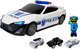 Zestaw samochodzików Lean Toys Wóz policyjny z funkcją garażu + 3 małe autka + figurka policjanta efekty dźwiękowe i świetlne (7537) (5904665996966) - obraz 5