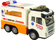 Ambulans autko Lean Toys na baterie ze światłem i dźwiękami (5392) (5905214979577) - obraz 5