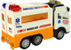 Ambulans autko Lean Toys na baterie ze światłem i dźwiękami (5392) (5905214979577) - obraz 7