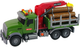 Ciężarówka Lean Toys z dźwigiem do transportu bali drewna z dźwiękiem (12965) (5905323211414) - obraz 3
