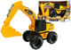 Koparka Lean Toys z napędem frykcyjnym, dźwiękami i światłami Żółta (5645) (5905679070895) - obraz 2
