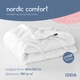 Одеяло летнее NORDIC COMFORT евро 200х220 IDEIA антиаллергенное легкое для лета белое 4414782 - изображение 3