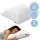Подушка для сна 70х70 см NORDIC COMFORT+ IDEIA антиаллергенная холлофайбер чехол с молнией белая 4449431 - изображение 1