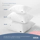 Подушка для сна 70х70 см NORDIC COMFORT+ IDEIA антиаллергенная холлофайбер чехол с молнией белая 4449431 - изображение 7