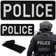 Набор шевронов 2 шт на липучке Police Полиция 9х25 см и 4,5х12,5 см, вышитый патч нашивка 4648842 - изображение 1