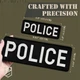 Набор шевронов 2 шт на липучке Police Полиция 9х25 см и 4,5х12,5 см, вышитый патч нашивка 4648842 - изображение 9