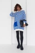 Туніка жіноча в смужку з кишенею - синій колір, M 4741140 - зображення 3
