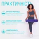 Коврик для йоги и фитнеса EasyFit TPE+TC 6 мм двухслойный сиреневый-св.сиреневый 4634937 - изображение 2