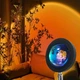 Светодиодная лампа для селфи с эффектом заката sunset Lamp круглая проекционная лампа 16 см - изображение 14