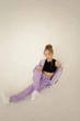 Спортивний костюм Little Bunny двухнить кофта-штани 110см бузковий (4419057) - зображення 6