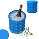 Силиконовое ведро форма заморозки льда для охлаждения напитков ice genie многоразовое ведерко - изображение 1