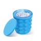 Силиконовое ведро форма заморозки льда для охлаждения напитков ice genie многоразовое ведерко - изображение 5