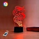 3D ночник "Череп 6" (УВЕЛИЧЕННОЕ ИЗОБРАЖЕНИЕ) + пульт ДУ + сетевой адаптер + батарейки (3ААА) 3DTOYSLAMP - изображение 1
