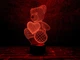 Сменная пластина для 3D ламп "Мишка с сердцем" 3DTOYSLAMP 3222806 - изображение 1