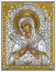 Ікона срібна Ekklesia Семистрільна Богородиця (14,1x18,1 см.) (6699/3) - изображение 1