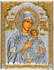 Ікона срібна Ekklesia Неустанної Помочі(Страсна) Богородиця (10x12,6 см.) (6788/2) - изображение 1