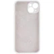 Чохол Silicone Premium case з захистом камери для iPhone 14 Full Camera Protective white 9856 - изображение 3