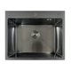 Кухонная мойка Mixxus MH6050 Decor Nano-Black 3.0/0,8 мм графит интегрированная из нержавеющей стали (MX1934) - изображение 1