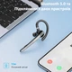 Блютуз гарнітура Bluetooth New Bee M53 бездротова для водія телефону з активним шумопоглинанням подвійний мікрофон кейс із зарядкою навушник у вухо гучний зв'язок Hands Free 24 години роботи вологозахист для розмов в авто - зображення 2