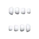 Комплект амбушюр для AirPods Pro 1-2, 4шт (XS, S, M, L), силікон, White - зображення 1