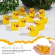 Утята пластиковые мелкие 16x18mm, 100шт комплект, Yellow-Transparent - изображение 3