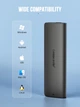 Зовнішня кишеня для SSD Lemorele SD1L M.2 NVME SSD Enclosure 10Gbps USB 3.1 Gen2 Type C Solid State Drive Case, Grey - зображення 2